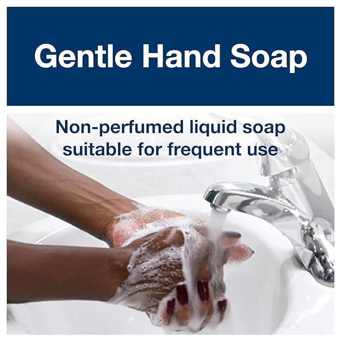 Tork Odor-Control Hand Soap Liquid S4 Gentle, Perfume-Free, Compatible with S4 Dispensers 6 x 1L Bottles (400020)