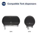Tork Jumbo Toilet Paper Roll White T22, Universal, 2-ply, 12 x 1000', TJ0922A