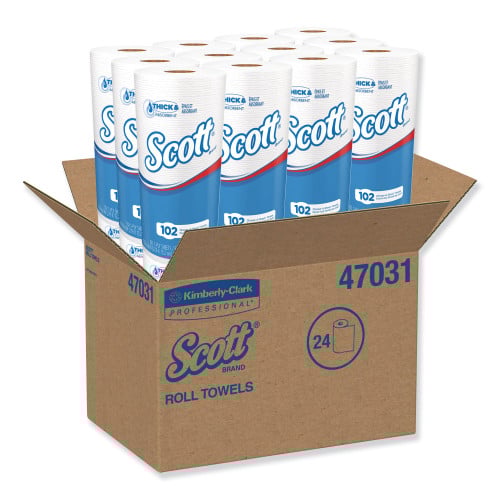 Scott® Choose-A-Sheet Kitchen Paper Towels, 1-Ply, 24 Rolls (47031)