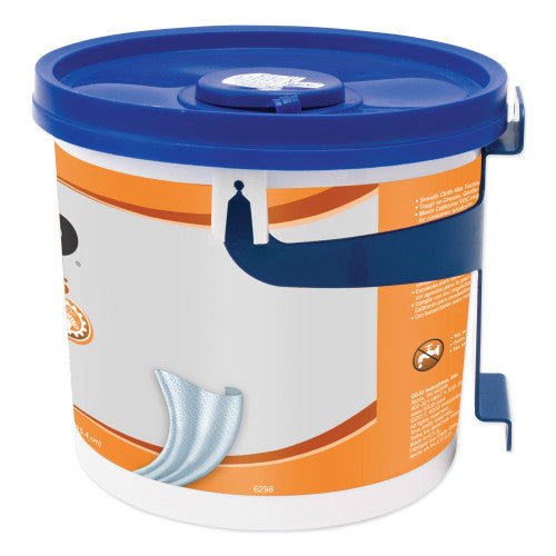 GOJO FAST TOWELS Hand Cleaning Towels, 7.75 x 11, Fresh Citrus, Blue, 130/Bucket, 4 Buckets/Carton (6298)