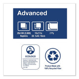 Tork® Advanced Dinner Napkins, 2-Ply, White, 100 Napkin Pack, 28 Packs (NP528PA)