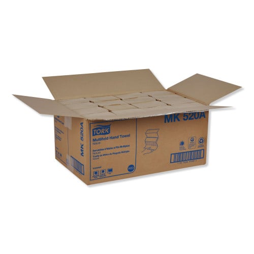 Tork® Multifold Paper Towels, 1-Ply, Brown, 4000 Towels (MK520A)