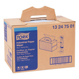Tork® Industrial Paper Wiper, 1-Ply, Blue, 180 Wipes (13247501)