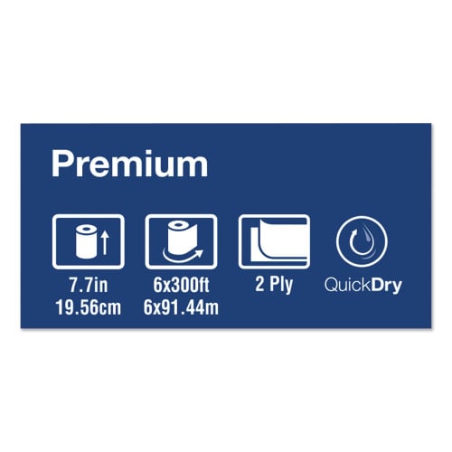 Tork® Soft Matic Handwound Roll Paper Towels, 1-Ply, White, 6 Rolls (290094)