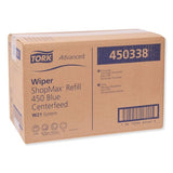 Tork® Centerfeed ShopMax Wiper 450, Blue, 200 wipers, 2 Rolls (450338)