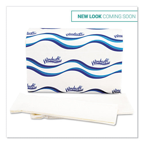 Windsoft,® Multifold Paper Towels, 1 Ply, White, 4000 Towels