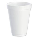 Dart® Foam Drink Cups, 12-oz., 1000 White Cups (12J12)