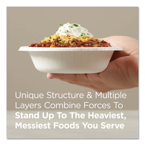 Dixie Pathways Heavyweight Paper Bowls, 20 oz, Green/Burgundy, 500/Carton (SX20PATH)