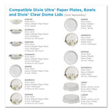 Dixie Pathways Soak Proof Shield Heavyweight Paper Plates, WiseSize, 8.5" dia, Green/Burgundy, 500/Carton (SXP9PATH)