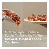 Dixie Pathways Soak Proof Shield Heavyweight Paper Plates, WiseSize, 8.5" dia, Green/Burgundy, 500/Carton (SXP9PATH)