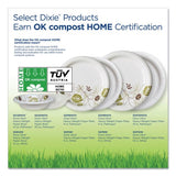 Dixie Pathways Heavyweight Paper Bowls, 20 oz, Green/Burgundy, 500/Carton (SX20PATH)