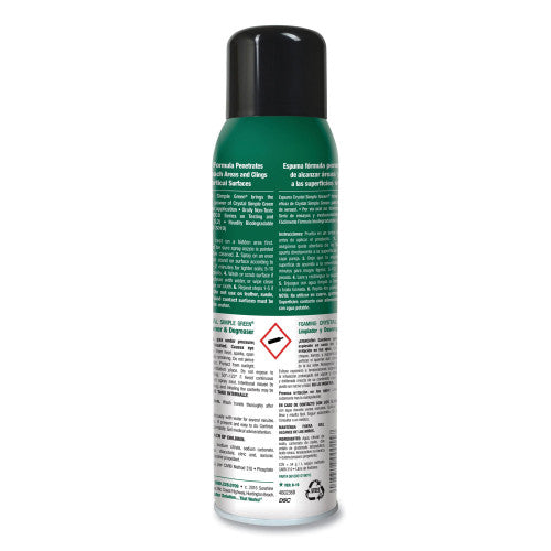 simple green Foaming Crystal Industrial Cleaner and Degreaser, 20 oz Aerosol Spray, 12/Carton (19010)