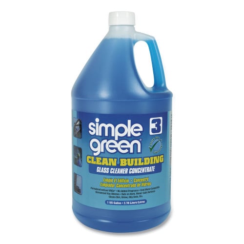 simple green Clean Building Glass Cleaner Concentrate, Unscented, 1gal Bottle (11301)