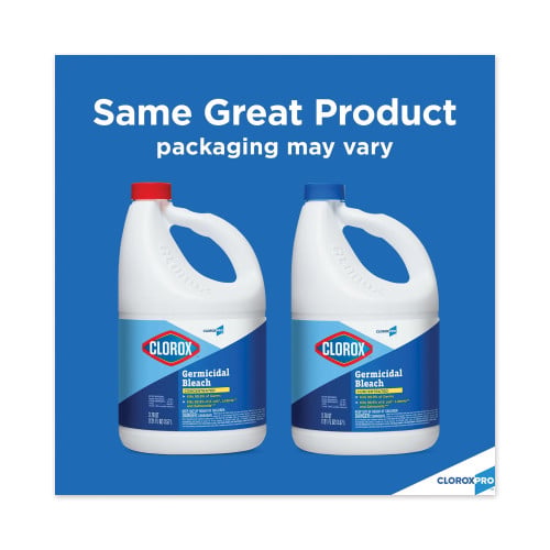 Clorox Concentrated Germicidal Bleach, Regular, 121 oz Bottle (30966EA) - 2 Pack