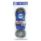 Dawn Ultra Steel Scrubbers, Gray/Silver, 3/Pack (437777)