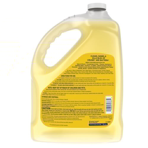 Windex® Multi-Surface Disinfectant Cleaner, Citrus, 1 Gal. Bottle, 4 Bottles (682265)