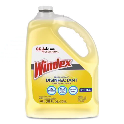 Windex® Multi-Surface Disinfectant Cleaner, Citrus, 1 Gal. Bottle, 4 Bottles (682265)