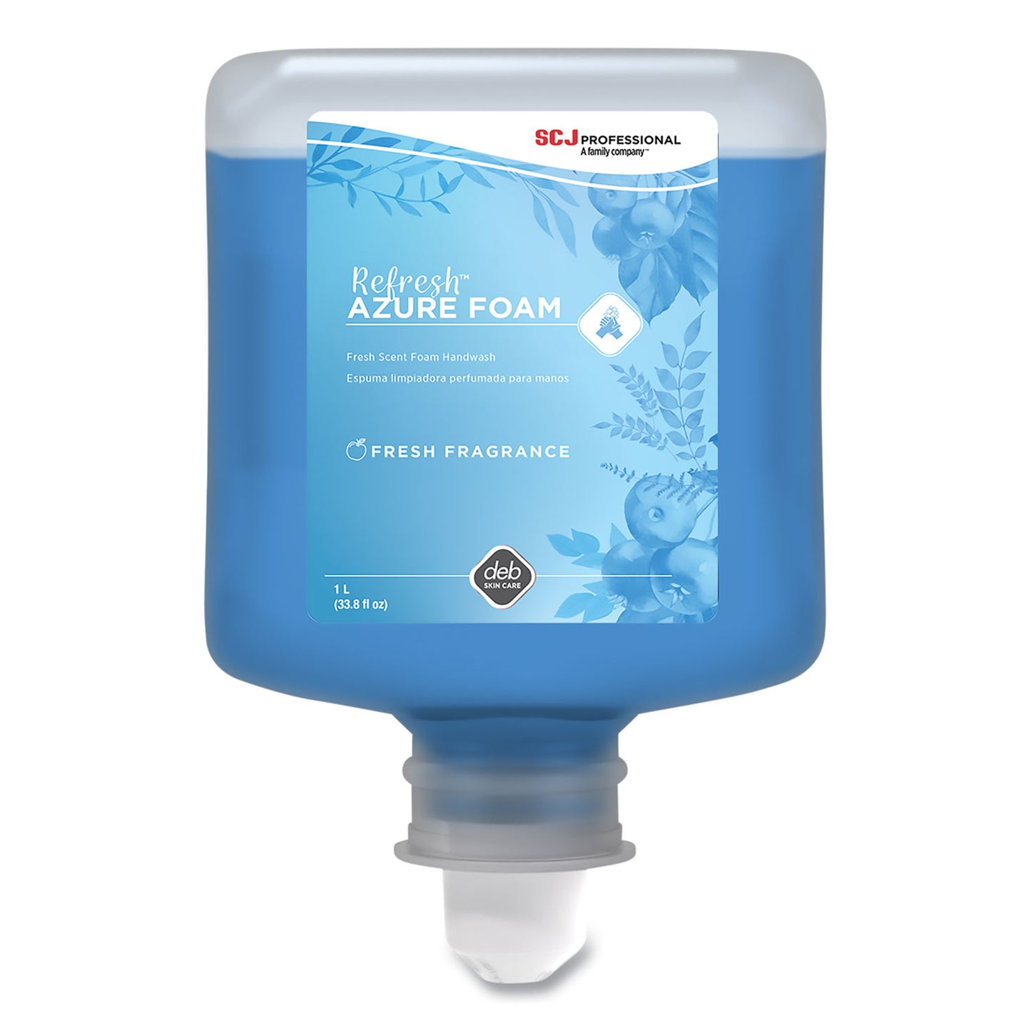 SC Johnson Professional Refresh Foaming Hand Soap Manual Cartridge Refill, Fresh Apple Scent, 1 L, 6/Carton (AZU1L)