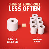 Charmin Toilet Paper Ultra Strong Clean Touch, 18 Family Mega XL Rolls = 126 Regular Rolls