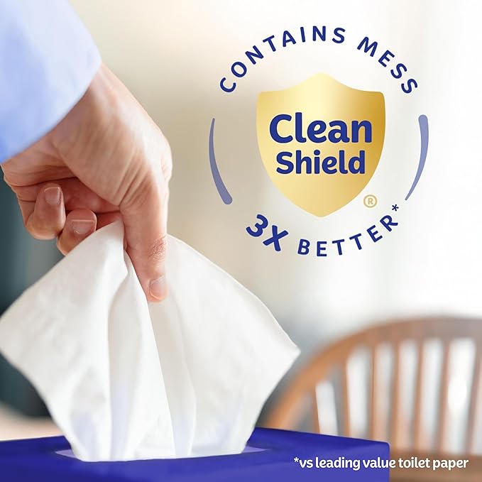 Kleenex Ultra Soft Facial Tissues, 3 Flat Boxes, 120 Tissues per Box, 3-Ply (360 Total), Packaging May Vary