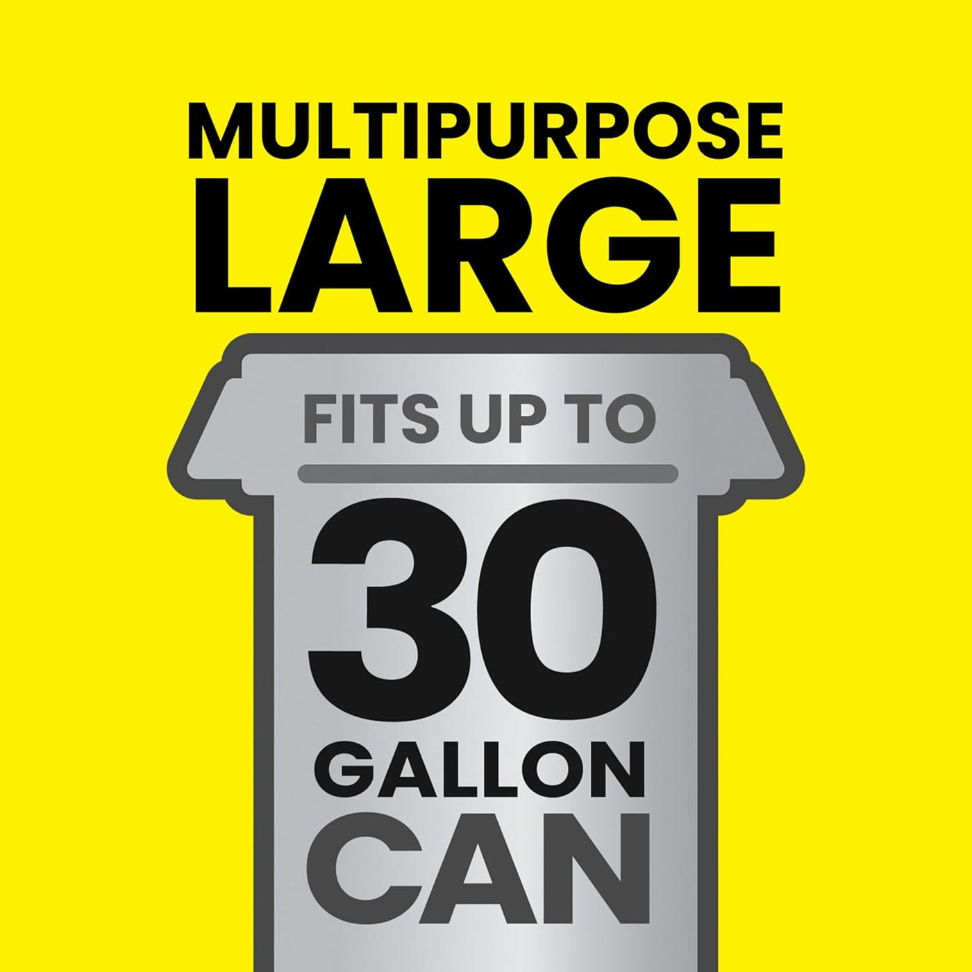 Glad Large 30 Gallon Trash Bags, Clorox Mountain Air Heavy Duty Garbage Bags, Forceflex with Drawstring, 50 Count (Packaging May Vary)