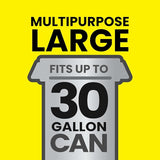 Glad Large 30 Gallon Trash Bags, Unscented Heavy Duty Garbage Bags, Forceflex with Drawstring, 50 Count (Packaging May Vary)