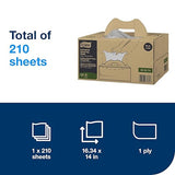 Tork Industrial Cleaning Cloth Gray W7, One-at-a-Time Dispensing, 1 x 210 Cloths, 520374