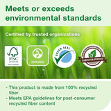 Tork Hand Towel Roll Natural White H80, Universal, 100% Recycled Fiber, 6 Rolls x 800 ft, 8031400, 6 Count (Pack of 1)