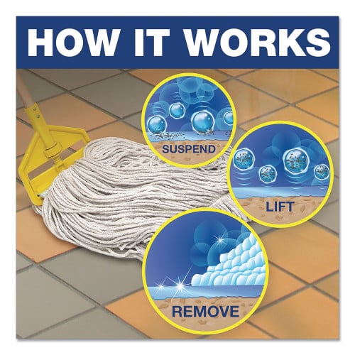 Mr. Clean Finished Floor Cleaner, Lemon Scent, 1 gal Bottle, 3/Carton (02621CT)