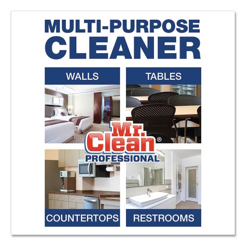 Mr. Clean Finished Floor Cleaner, Lemon Scent, 1 gal Bottle, 3/Carton (02621CT)