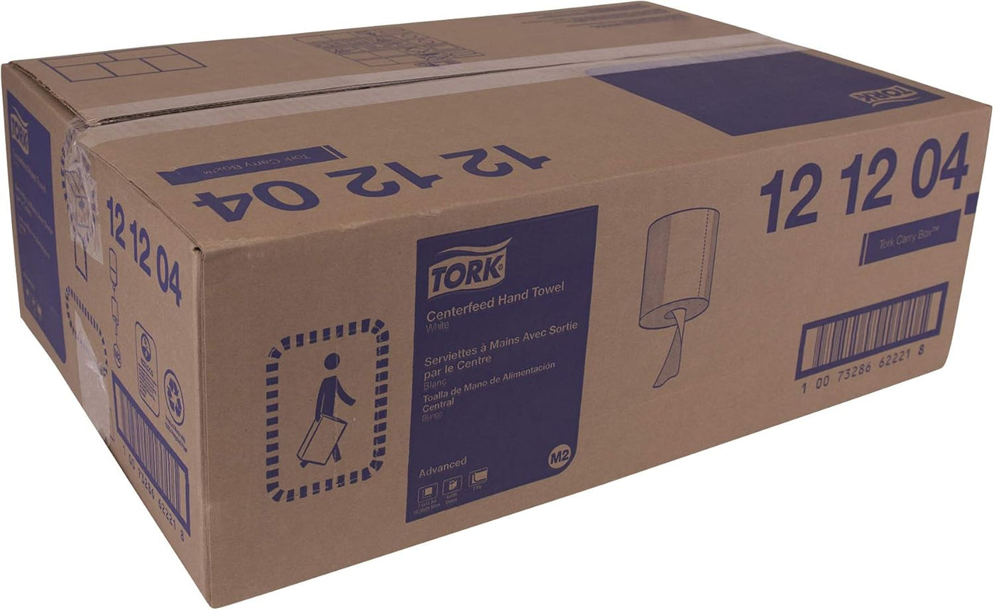 Tork Soft Centerfeed Hand Towel White M2, High Absorbency, 6 x 600 Sheets, 121204