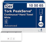 Tork PeakServe Continuous Hand Towel White H5, Advanced, Compressed, 12 x 410 sheets, 105065