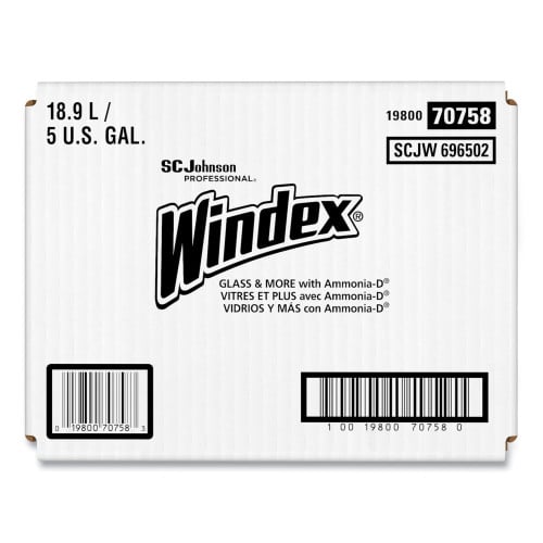 Windex® Glass Cleaner with Ammonia-D, 5 Gallon Bag-in-Box Dispenser (696502)