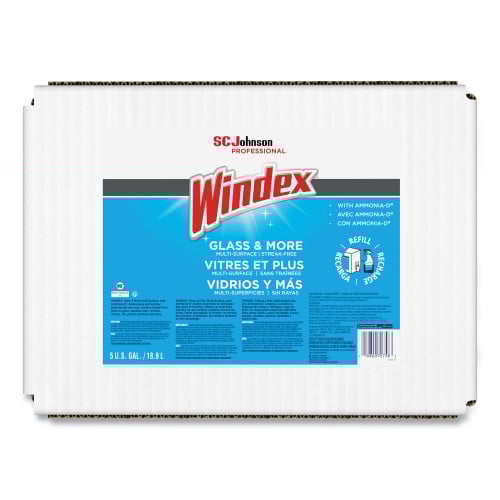 Windex® Glass Cleaner with Ammonia-D, 5 Gallon Bag-in-Box Dispenser (696502)