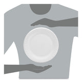Dart Concorde Foam Plate, 9" dia, White, 125/Pack, 4 Packs/Carton (9PWCR)