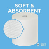 Pacific Blue Ultra 8” High-Capacity Recycled Paper Towel Roll by GP PRO (Georgia-Pacific), White, 26490, 1150 Feet Per Roll, 6 Rolls Per Case