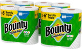 Bounty Quick-Size Paper Towels, White, 8 Family Triple Rolls = 27 Regular Rolls
