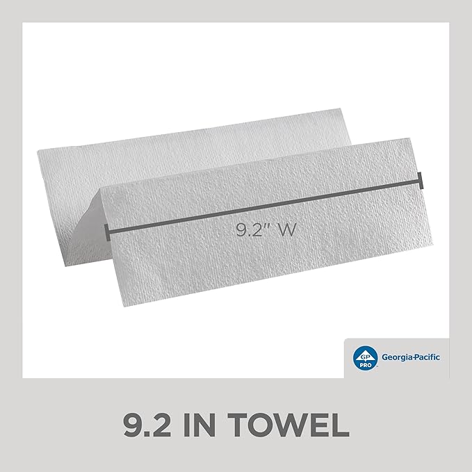 Georgia-Pacific Professional Series Premium Multifold 2-Ply Towels by GP PRO, White, 2344214, 150 Towels Per Pack, 16 Packs Per Case