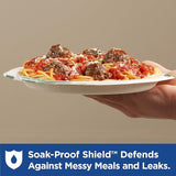 Dixie 8.5" Medium-Weight Paper Plates by GP PRO (Georgia-Pacific), Pathways, UX9WS, 500 Count (125 Plates Per Pack, 4 Packs Per Case)