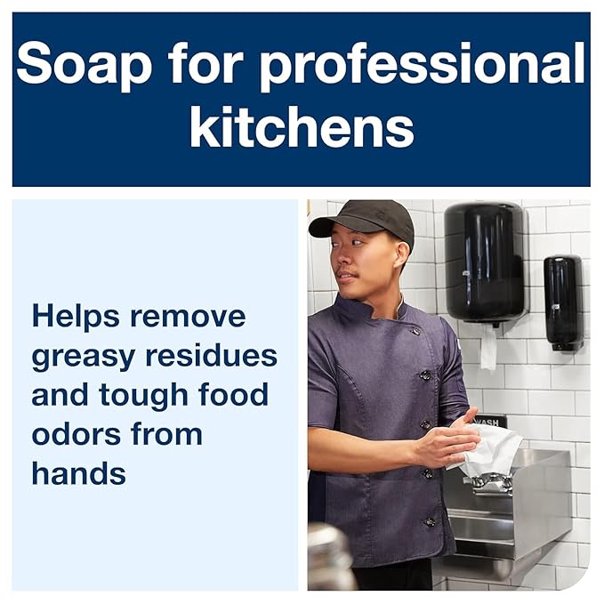 Tork Odor-Control Hand Soap Liquid S4 Gentle, Perfume-Free, Compatible with S4 Dispensers 6 x 1L Bottles (400020)