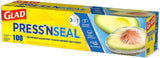 Glad Press'N Seal Plastic Food Wrap, 100 Square Foot Roll, Pack of 3, (Package May Vary)