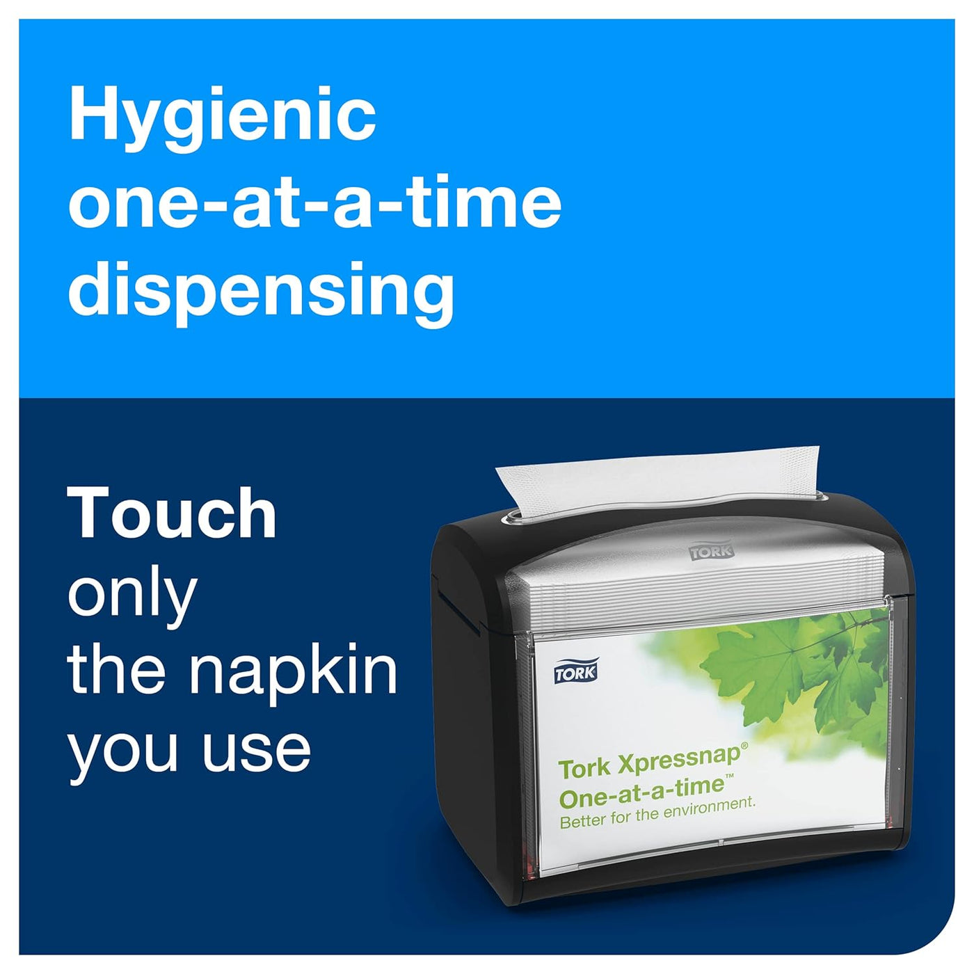Tork Xpressnap Natural Dispenser Napkin N4, Universal, Interfold 1-ply, 13" x 8.5", 12 x 500 napkins, DX906E
