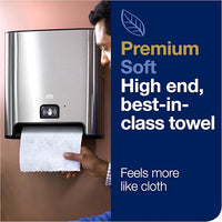 Tork Matic Soft Hand Towel Roll, White, Premium, H1, Quick-Absorbing, Long-Lasting, Thick 2-Ply, 6 Rolls x 575 ft, 290096