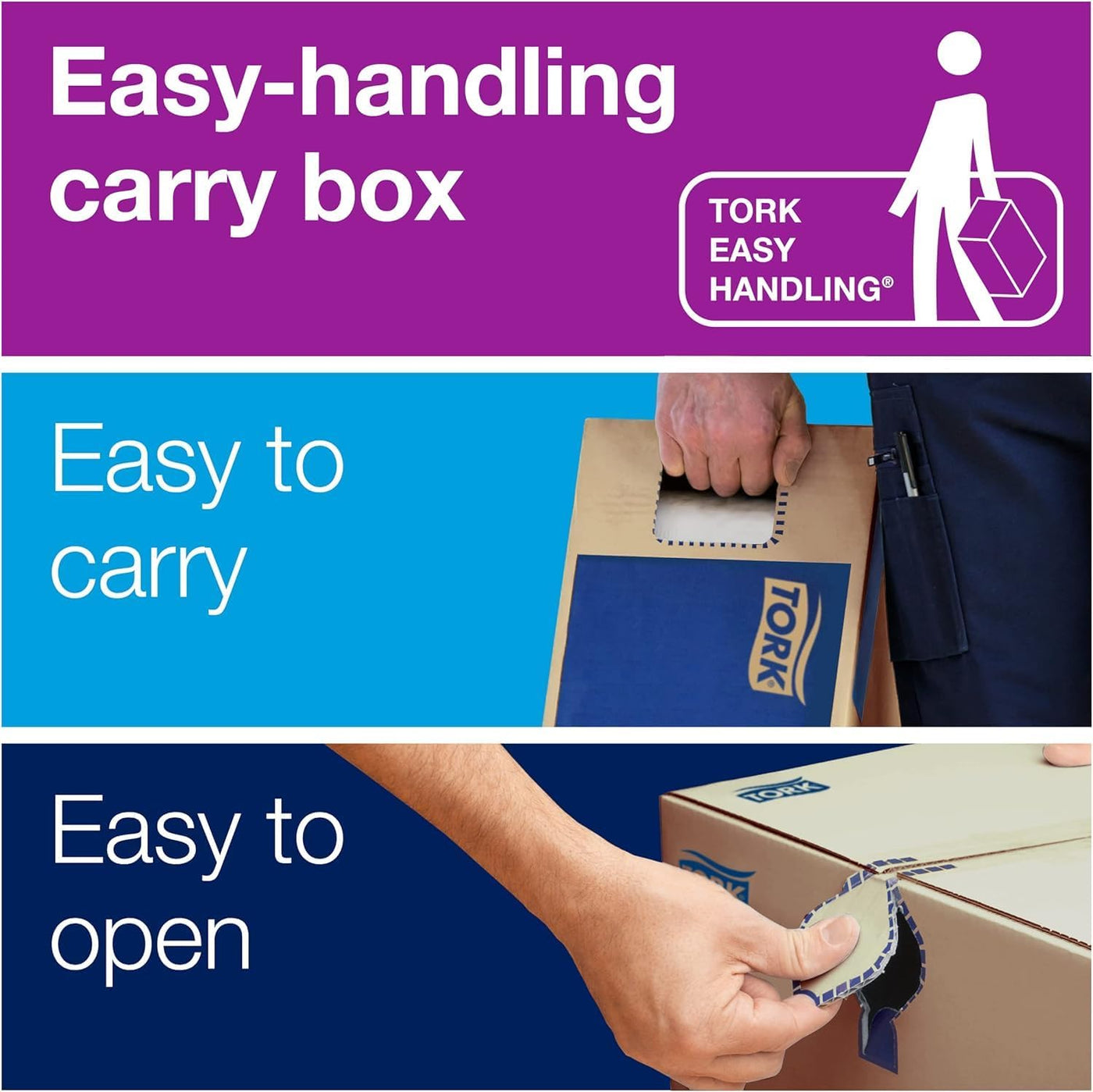 Tork Hand Towel Roll Natural White H80, Universal, 100% Recycled Fiber, 6 Rolls x 800 ft, 8031400, 6 Count (Pack of 1)