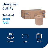 Tork Hand Towel Roll, Natural, Universal, H71, Large, 100% Recycled, 1-Ply, White, 6 Rolls x 800 ft, 7171300
