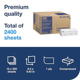 Tork Xpress Compressed Multifold Hand Towel White H2, Premium, Soft and Absorbent, 12 x 200 Sheets, 420590