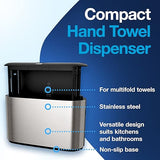 Tork Xpress Stainless Steel Paper Towel Dispenser Compact Design, Fits H2 Hand Towels, Ideal for Home Use Single Unit (302030)