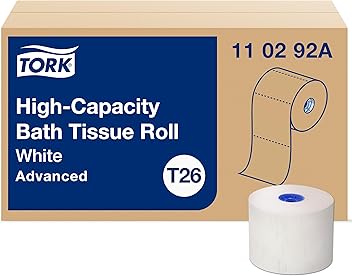 Tork High-Capacity Toilet Paper Roll White T26, Advanced, 2-Ply, 36 x 1000 sheets, 110292A