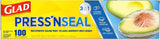 Glad Press'N Seal Plastic Food Wrap, 100 Square Foot Roll, Pack of 3, (Package May Vary)