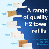 Tork Xpress Stainless Steel Paper Towel Dispenser Compact Design, Fits H2 Hand Towels, Ideal for Home Use Single Unit (302030)